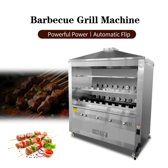 1.3m 1.5m 1.7m 2.0m Big Gas Brazil Barbecue Machine Brazilian Rodizio Machine With Auto Flip Roller