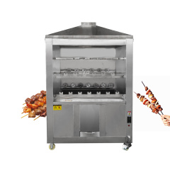 Restaurant Auto Flip Commercial Charcoal Type Brazilian Barbecue Grill Machine Bbq Grill With Electric Skewer Roller