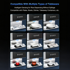 Smart Constant Warming Temperature Cooked Rice Storage Container Quantitative Dispenser For Factory School Hospital Canteen Use