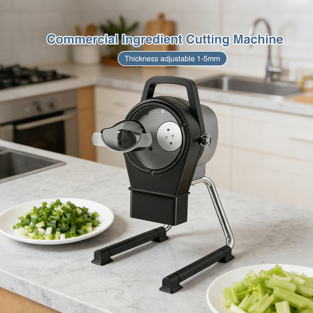 Small Commercial Multi-function Stainless Steel 200w Cutting Machine For Scallion Leek Ginger Garlic Chili Ring