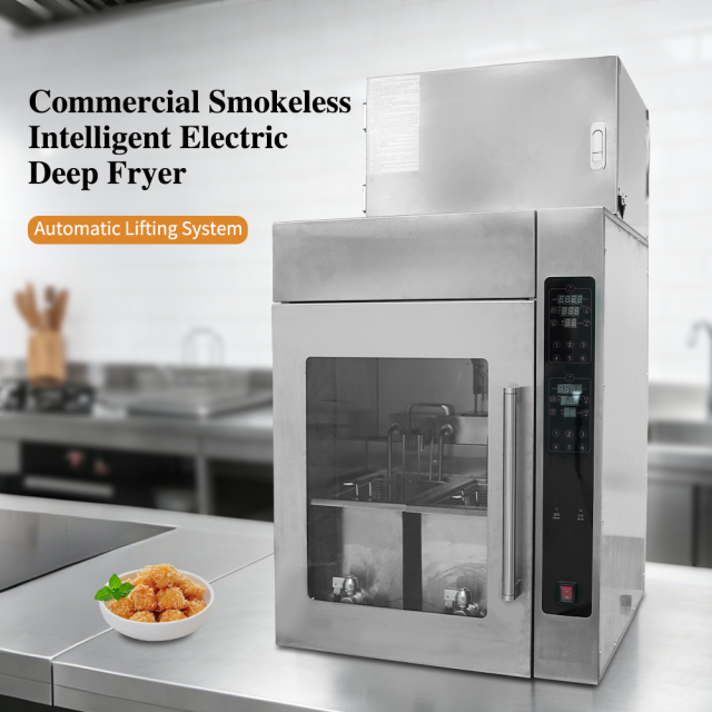 CE Smokeless Intelligent Electric Deep Fryer with Intelligent Operation Screen