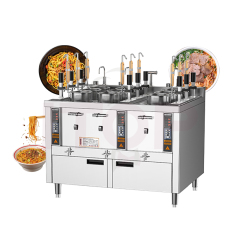 9 Heads Electric Commercial Ramen Cooker Noodle Boiling Stove Pasta Machine Intelligent Auto Lift Up