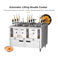 9 Heads Electric Commercial Ramen Cooker Noodle Boiling Stove Pasta Machine Intelligent Auto Lift Up