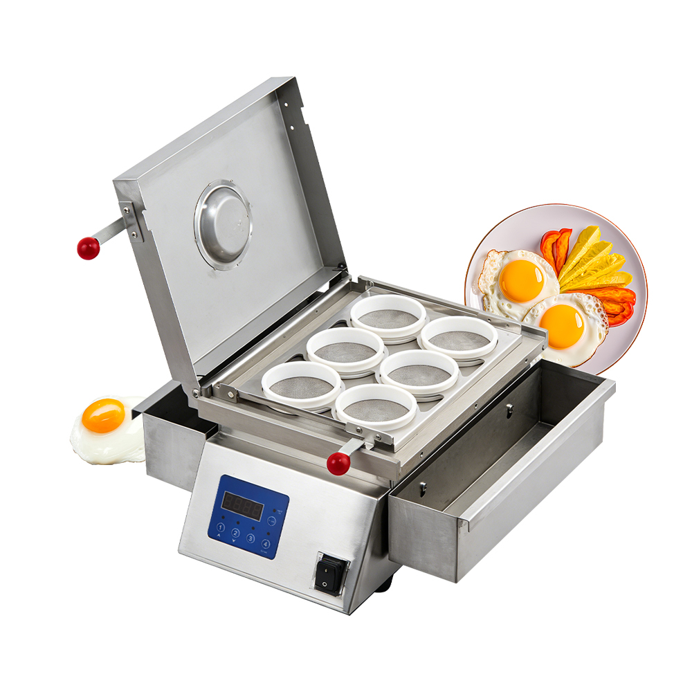 Commercial Electric 6 Pieces Stainless Steel Fried Egg Omelette Maker Making Machine