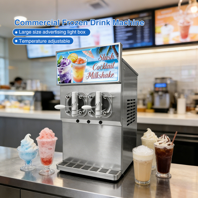 80L/h Commercial Slush Granita Machine Margarita Dispenser Slushy Frozen Drink Beverage Machine