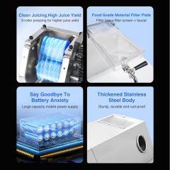 Sugarcane Juice Extracting 3 Rollers Sugar Cane Juicer Extractor Machine With Skin Polishing Function