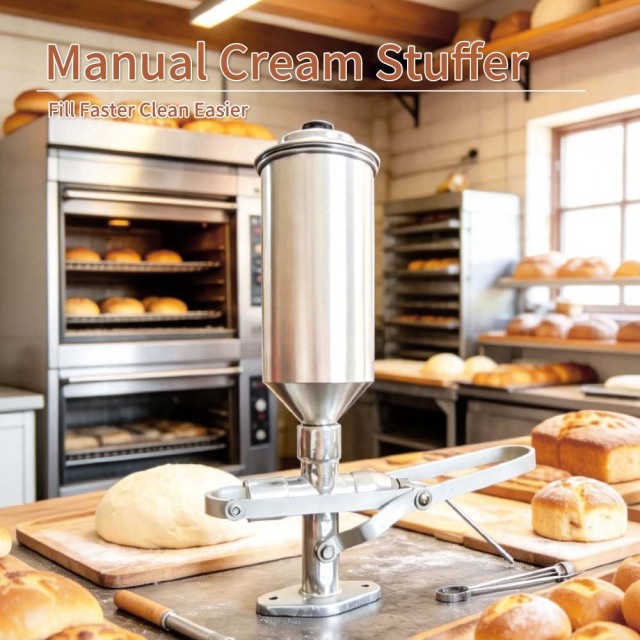 1.8L Manual Donut Filling Machine Widely Used Churros Filler Manual Cream Filling Machine Restaurant Use