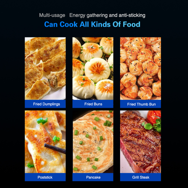 Commercial Steak Fryer Squid Burger Dumpling Grill Machine Multifunctional Fried Dumpling Machine