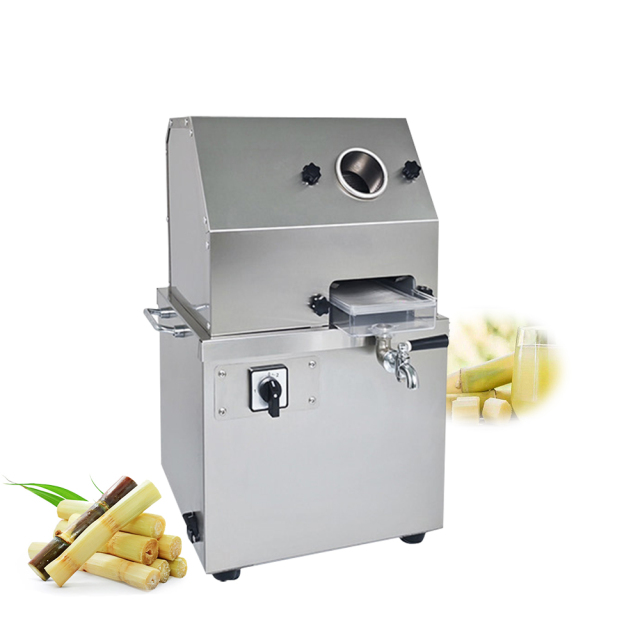 Stainless Steel Sugar Cane Press Juicer Juice Machine 3 Rolls With Reverse Function Juice Yield Reach 70%