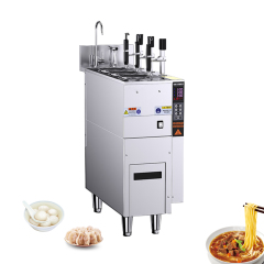 3 Baskets Fast Heating Electric Automatic Pasta Cooking Stove Commercial Automatic Lift Electric Noodle Cooking Machine