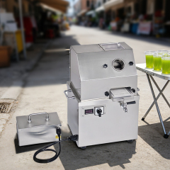 Stainless Steel Electric Sugarcane Juicer Machine Commercial Plug-in +battery Dual-use Type Sugar Cane Crusher