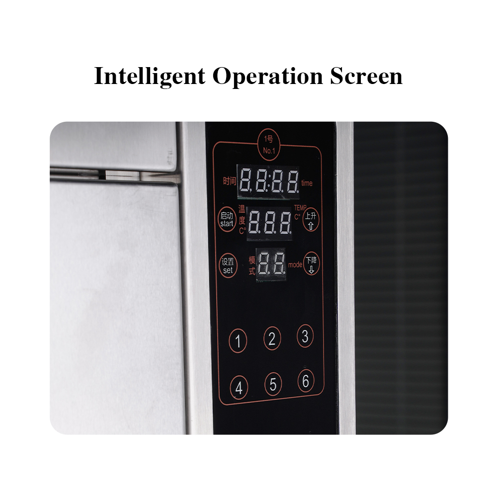 5-level Oil Fume Purification Indoor Shopping Mall Use Countertop Intelligent Smokeless Closed Deep Fryer 7.5l*2