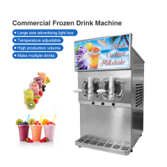 10l*2 Frozen Drink Cocktail Shake Freezer Machine Big Output 100l/h Slush Machine For Making Acai Bowl