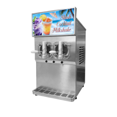 10l*2 Frozen Drink Cocktail Shake Freezer Machine Big Output 100l/h Slush Machine For Making Acai Bowl