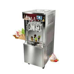 8 Programs 3-flavor Soft Ice Cream Machine Frozen Yogurt Acai Bowl Gelato Frozen Cocktails Smoothies Maker 30l/h