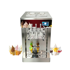 30l/h Soft Ice Cream Machine 3 Flavors Sundae Acai Bowl Maquina De Helado Frozen Cocktails Smoothies Maker