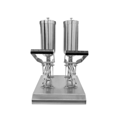 304 Stainless Steel 5L*2 Capacity Manual Croissant Pastry Doughnut Churro Filler Donut Churros Filling Machine