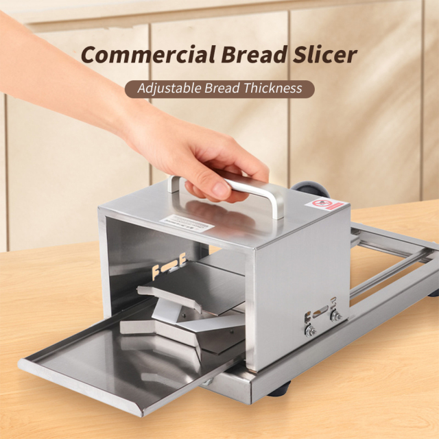 Commercial Stainless Steel Hamburger Bread Bun Machine Slicer Bagel Burger Cutter