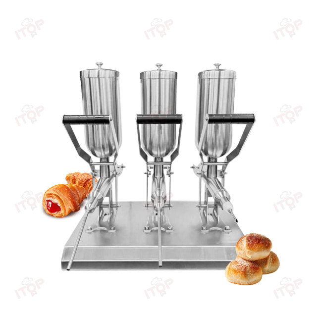 304 Stainless Steel 5l*5 Manual Churro Filler Donut Churros Filling Machine for Sale