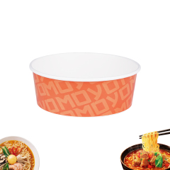 Korean Cuisine Induction Paper Bowl Disposable Heatable Paper Bowl for Ramen Cook Noodles