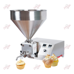 20L Donut Cup Cakes Depositor Chocolate Decorate Puff Bread Core Jam Cream Cake Filling Machine