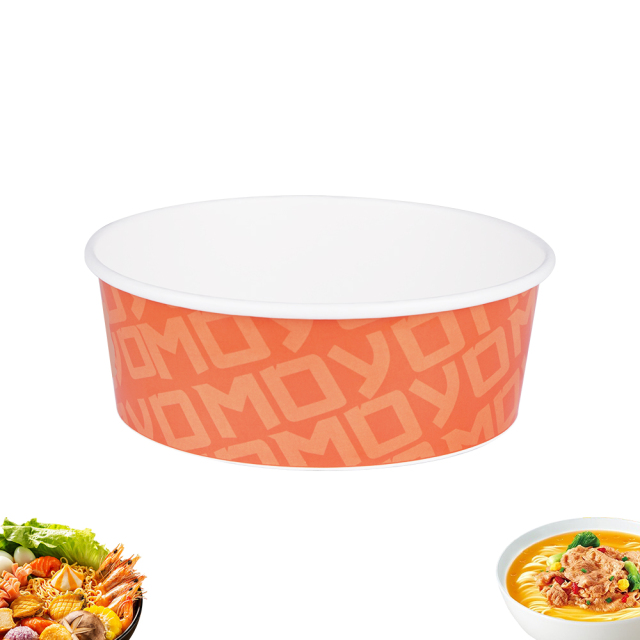 Korean Cuisine Induction Paper Bowl Disposable Heatable Paper Bowl for Ramen Cook Noodles