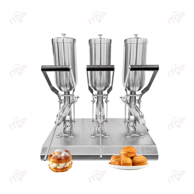 Stainless Steel Manual Donut Jam Filler Commercial Croissant Pastry Cream Filling Machine Churro Filling Machine