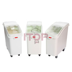 81L 102L Movable Cereal Box Flour Tub Containers Kitchen Movable Food Bucket Storage Container Rice Box