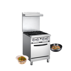 American Style Commercial 4 Burner Gas Range With Oven