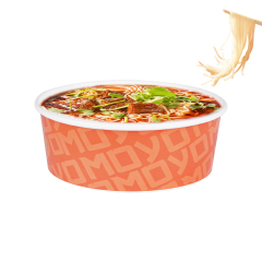 Korean Cuisine Induction Paper Bowl Disposable Heatable Paper Bowl for Ramen Cook Noodles