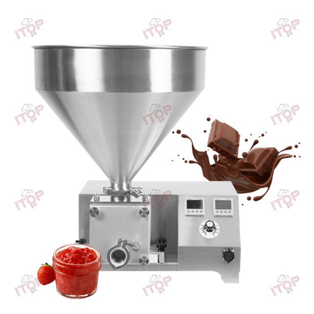 20L Donut Cup Cakes Depositor Chocolate Decorate Puff Bread Core Jam Cream Cake Filling Machine