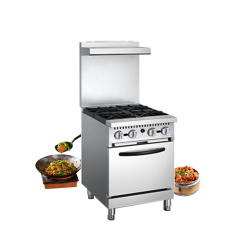 American Style Commercial 4 Burner Gas Range With Oven