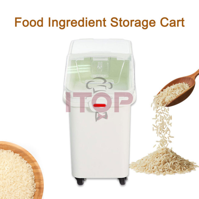 81L 102L Movable Cereal Box Flour Tub Containers Kitchen Movable Food Bucket Storage Container Rice Box