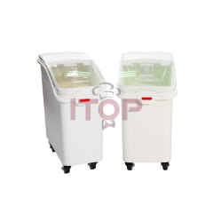 81L 102L Movable Cereal Box Flour Tub Containers Kitchen Movable Food Bucket Storage Container Rice Box