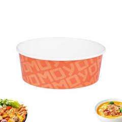 Korean Cuisine Induction Paper Bowl Disposable Heatable Paper Bowl for Ramen Cook Noodles