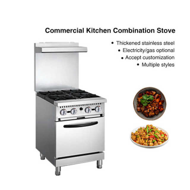 Usa Style Commercial Kitchen 6 Burners Gas Stove Range With 2 Gas Oven Gas Cooker + Griddle