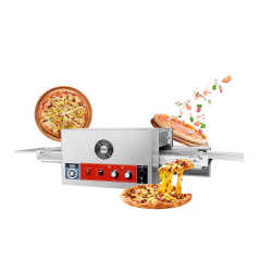 Restaurant Hotel Stainless Steel Automatic Chain Running Commercial Gas Pizza Conveyor Ovens