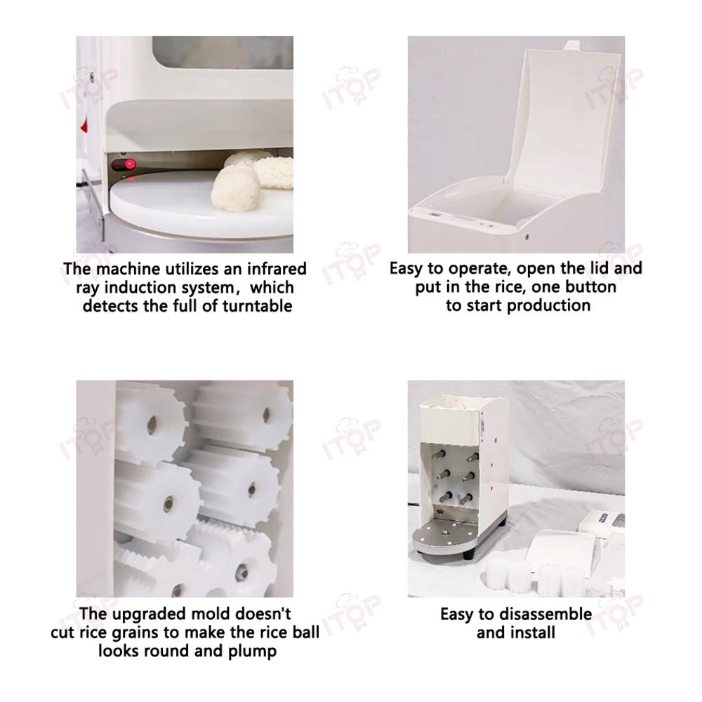 16g 18g 20g 22g Automatic Nigiri Sushi Robot Machine Sushi Rice Ball Maker 1200 Pcs/h