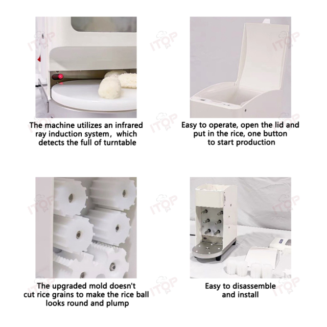 16g 18g 20g 22g Automatic Nigiri Sushi Robot Machine Sushi Rice Ball Maker 1200 Pcs/h