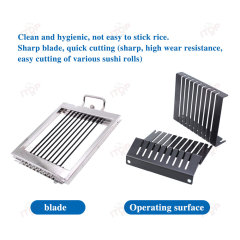 Sushi Slicing Machine Commercial 304 Stainless Steel Sushi Roll Slicer Cutter 8 10 12 Piece