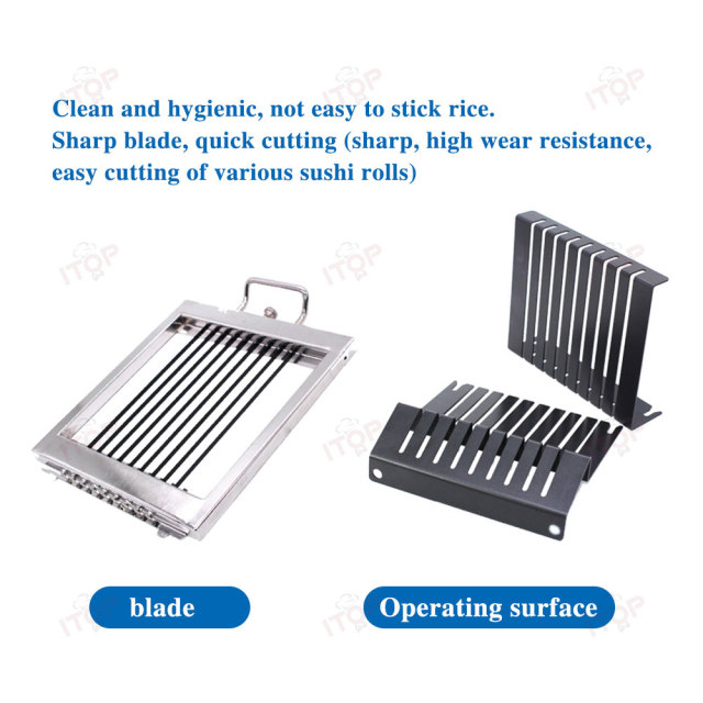 Sushi Slicing Machine Commercial 304 Stainless Steel Sushi Roll Slicer Cutter 8 10 12 Piece
