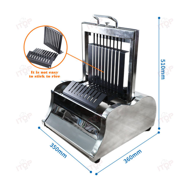 Sushi Slicing Machine Commercial 304 Stainless Steel Sushi Roll Slicer Cutter 8 10 12 Piece