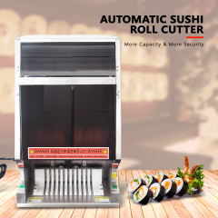 Electric Automatic Sushi Slicer 8 / 10 / 12 Pieces Sushi Roll Slicing Machine Nigiri Rice Roll Cutter
