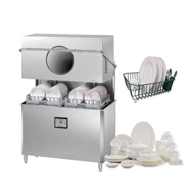 Cutlery Basket Dishwasher Commercial Tunnel Conveyor Belt Dishwasher Machine Full-Automatic Smallest Dishwasher
