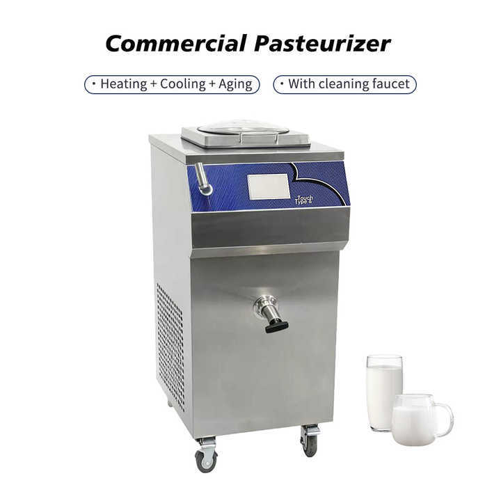 Automatic Electric Industrial Milk Ice Cream Pasteurizer Homogenizer Tank Dual Program Automatic Operation