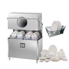 Cutlery Basket Dishwasher Commercial Tunnel Conveyor Belt Dishwasher Machine Full-Automatic Smallest Dishwasher