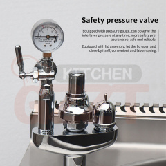 Electric Gas Powered Double-layer Insulation Boiling Pot Commercial Big Stainless Steel Large Cooking Braising Pots