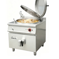 Electric Gas Powered Double-layer Insulation Boiling Pot Commercial Big Stainless Steel Large Cooking Braising Pots