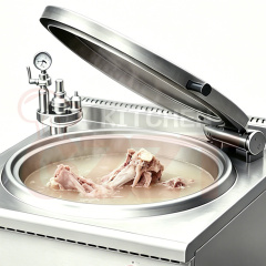 Electric Gas Powered Double-layer Insulation Boiling Pot Commercial Big Stainless Steel Large Cooking Braising Pots