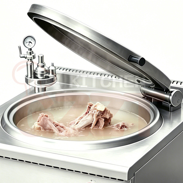 Electric Gas Powered Double-layer Insulation Boiling Pot Commercial Big Stainless Steel Large Cooking Braising Pots